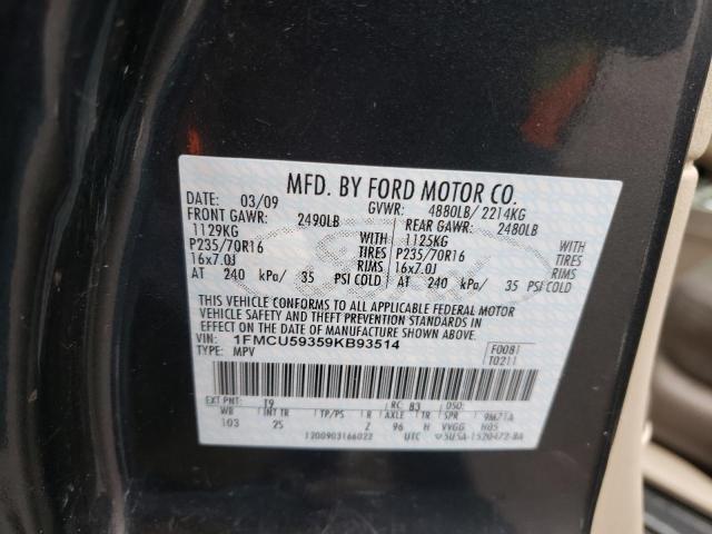 Photo 10 from auction – 2009 FORD ESCAPE HYB with VIN 1FMCU59359KB93514