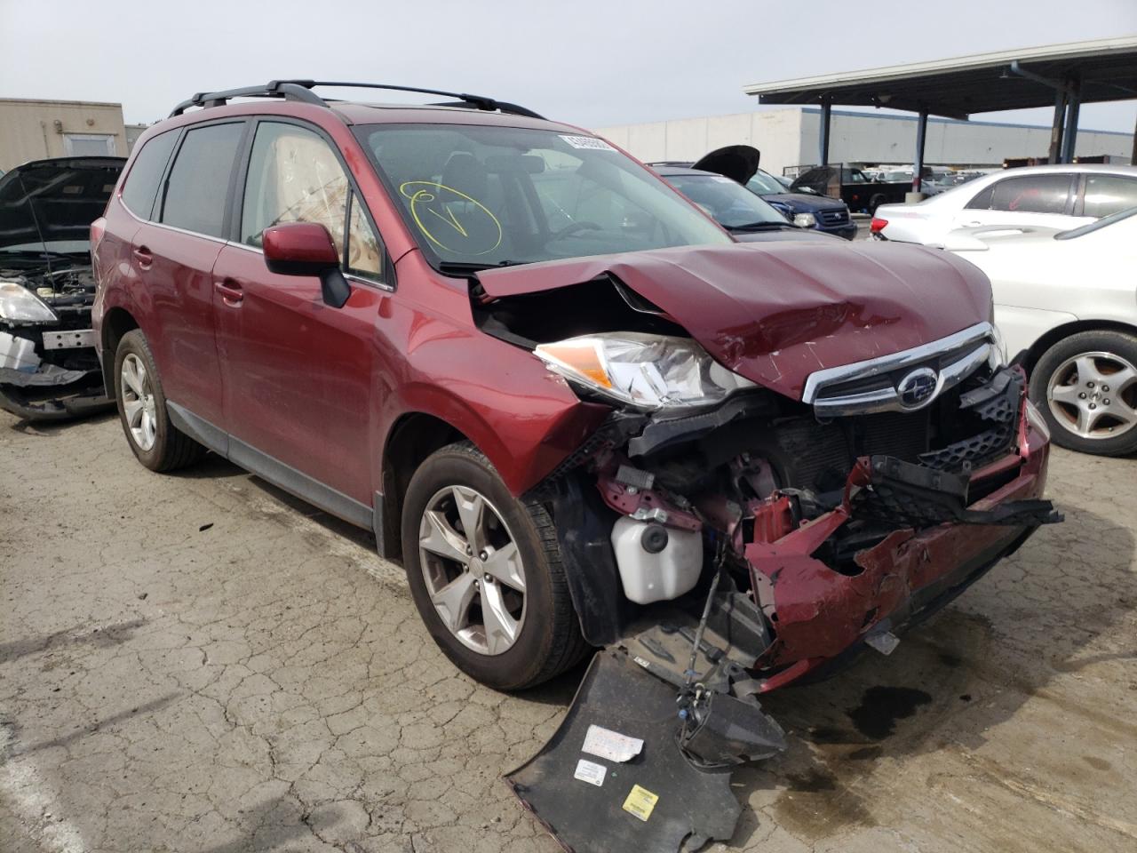 SUBARU FORESTER 2 2015 with VIN JF2SJAHC5FH433822 - Photo from auction