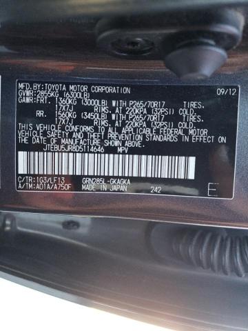 Photo 10 from auction – 2013 TOYOTA 4RUNNER SR with VIN JTEBU5JR8D5114646