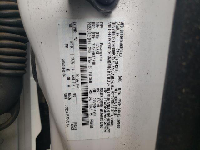 Photo 10 from auction – 2016 FORD FOCUS SE with VIN 1FADP3K20GL267909