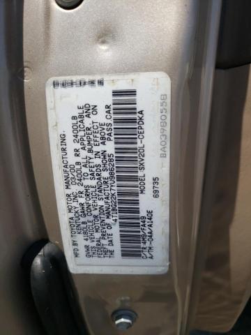 Photo 10 from auction – 2000 TOYOTA CAMRY CE with VIN 4T1BG22K7YU986285