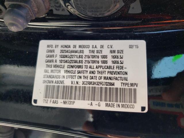 Photo 10 from auction – 2015 HONDA CR-V LX with VIN 3CZRM3H32FG702864