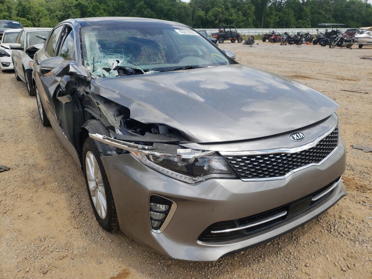 KIA OPTIMA EX 2018 with VIN 5XXGU4L39JG202173 - Photo from auction