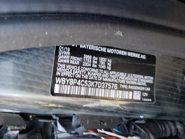 Photo 10 from auction – 2019 BMW I3 REX with VIN WBY8P4C53K7D37576