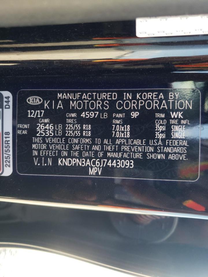 Photo 10 from auction – 2018 KIA SPORTAGE E with VIN KNDPN3AC6J7443093