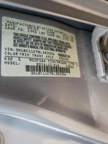 Photo 10 from auction – 2008 NISSAN VERSA S with VIN 3N1BC11E98L383356