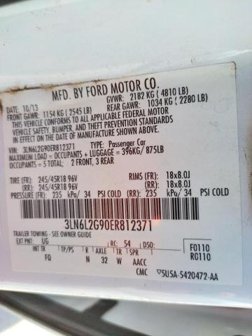 Photo 10 from auction – 2014 LINCOLN MKZ with VIN 3LN6L2G90ER812371