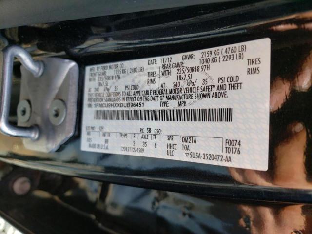 Photo 10 from auction – 2013 FORD ESCAPE SEL with VIN 1FMCU9HXXDUB96451