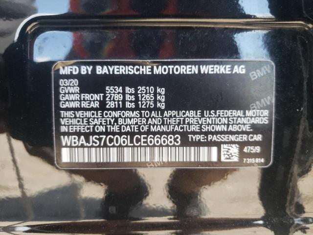 Photo 10 from auction – 2020 BMW M550XI with VIN WBAJS7C06LCE66683
