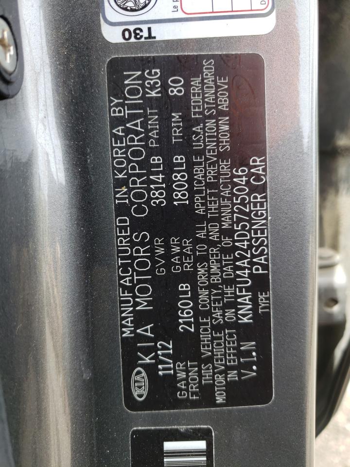 Photo 10 from auction – 2013 KIA FORTE EX with VIN KNAFU4A24D5725046