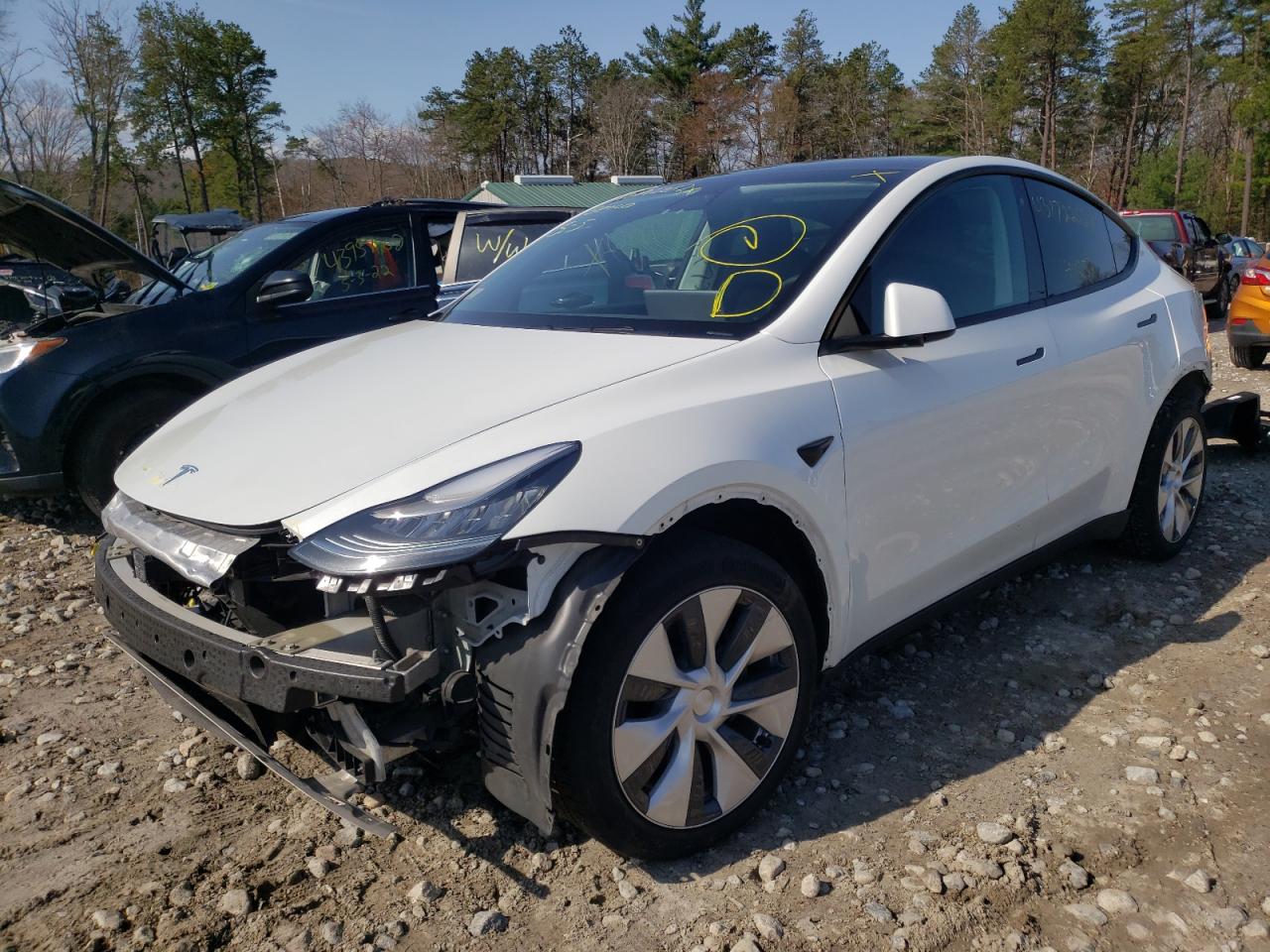 Photo 2 from auction – 2020 TESLA MODEL Y with VIN 5YJYGDEE4LF037021