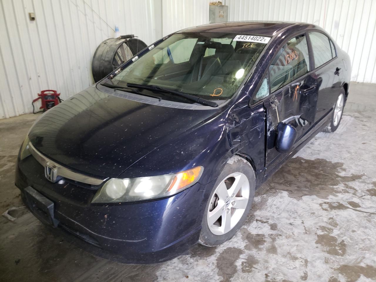 Photo 2 from auction – 2008 HONDA CIVIC EX with VIN 1HGFA16848L038627
