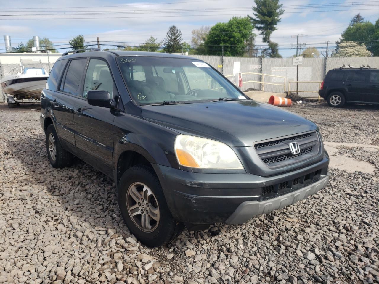 HONDA PILOT EX 2003 with VIN 2HKYF18433H622615 - Photo from auction