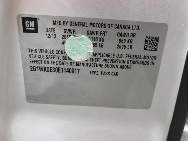 Photo 10 from auction – 2014 CHEVROLET IMPALA LIM with VIN 2G1WA5E30E1140917