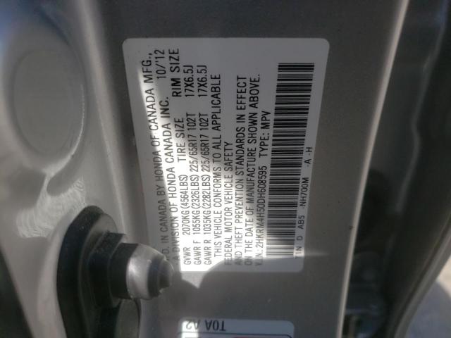 Photo 10 from auction – 2013 HONDA CR-V EX with VIN 2HKRM4H50DH608595