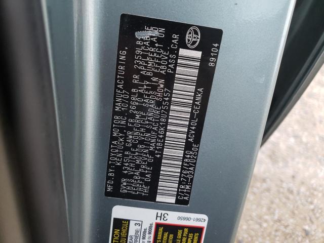 Photo 10 from auction – 2008 TOYOTA CAMRY CE with VIN 4T1BE46K18U755457