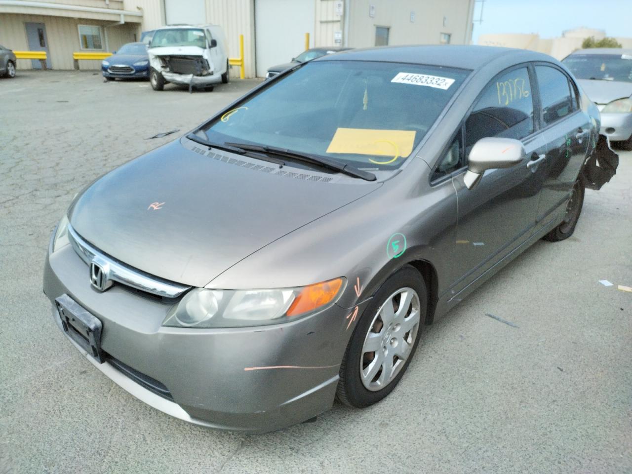 Photo 2 from auction – 2007 HONDA CIVIC LX with VIN 2HGFA16587H309478