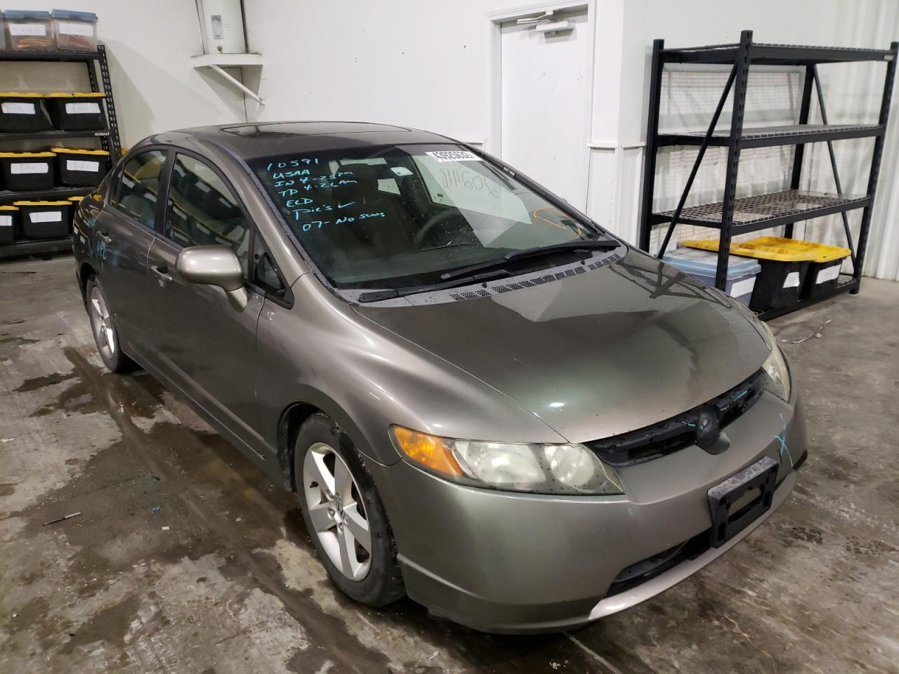 HONDA CIVIC EX 2007 with VIN 1HGFA16897L131867 - Photo from auction