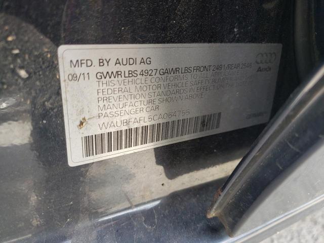 Photo 10 from auction – 2012 AUDI A4 PREMIUM with VIN WAUBFAFL5CA064755
