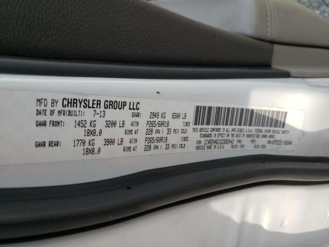 Photo 10 from auction – 2013 DODGE DURANGO SX with VIN 1C4RDHAG1DC692442