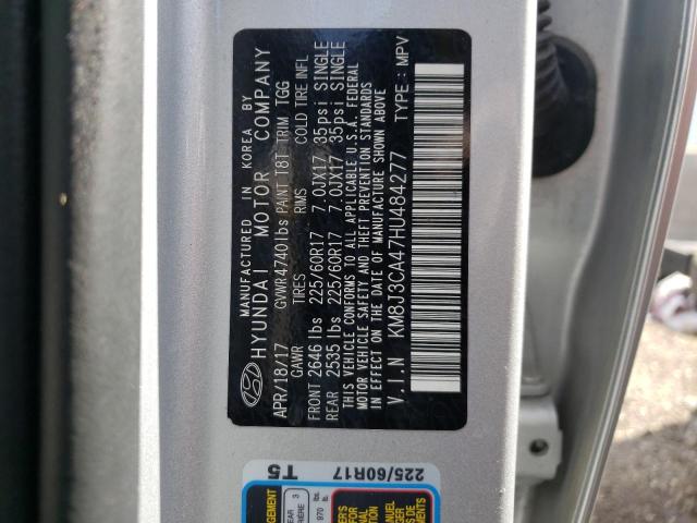 Photo 10 from auction – 2017 HYUNDAI TUCSON LIM with VIN KM8J3CA47HU484277