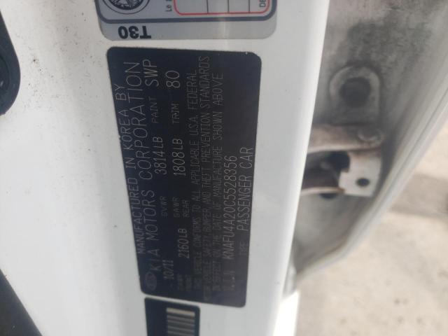 Photo 10 from auction – 2012 KIA FORTE EX with VIN KNAFU4A20C5528356