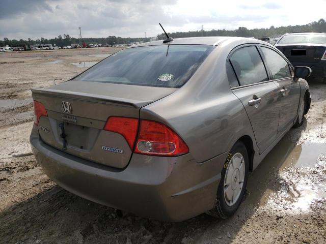 Photo 4 from auction – 2007 HONDA CIVIC HYBR with VIN JHMFA36237S004347