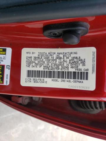 Photo 10 from auction – 2013 TOYOTA COROLLA BA with VIN 5YFBU4EE7DP167315