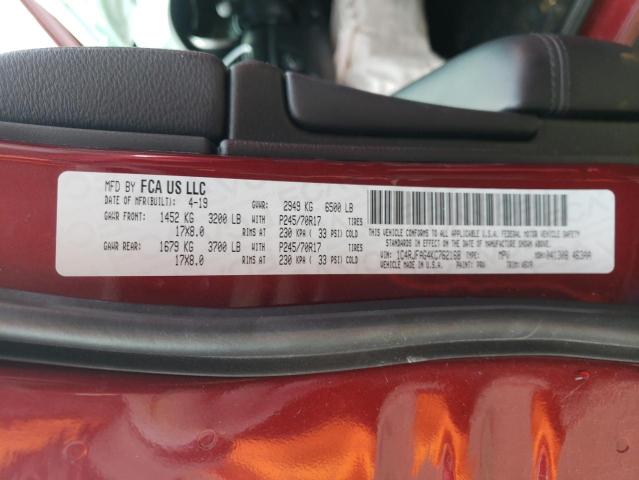 Photo 10 from auction – 2019 JEEP GRAND CHER with VIN 1C4RJFAG4KC762168