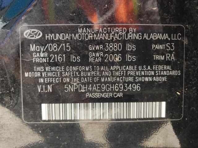 Photo 10 from auction – 2016 HYUNDAI ELANTRA SE with VIN 5NPDH4AE9GH693496