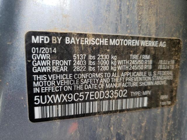 Photo 10 from auction – 2014 BMW X3 XDRIVE2 with VIN 5UXWX9C57E0D33502