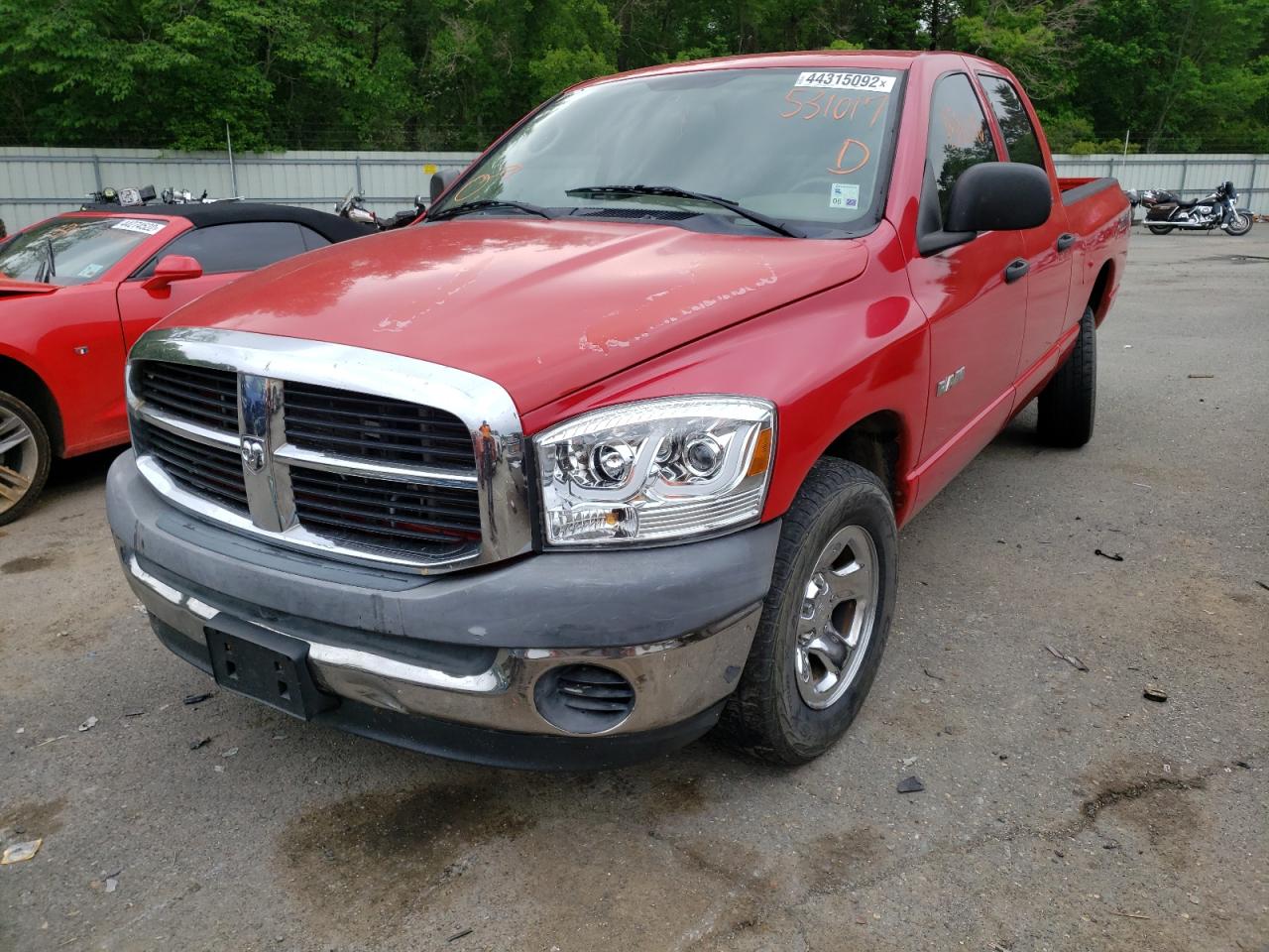 Photo 2 from auction – 2008 DODGE RAM 1500 S with VIN 1D7HA18N28S531017