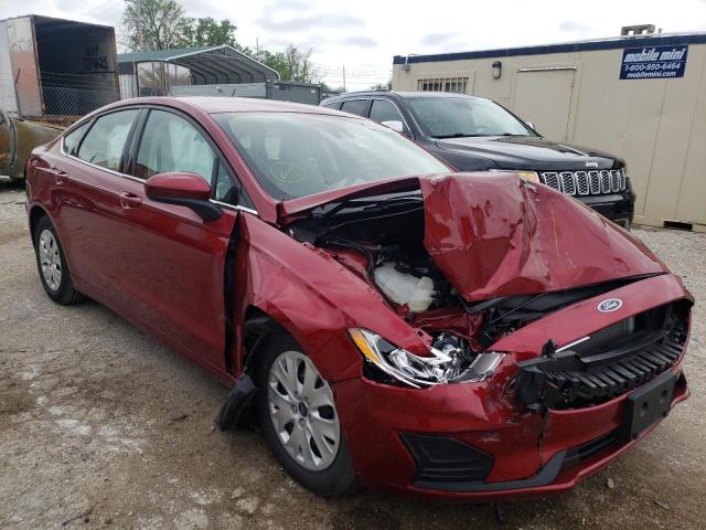 FORD FUSION S 2019 with VIN 3FA6P0G75KR161008 - Photo from auction