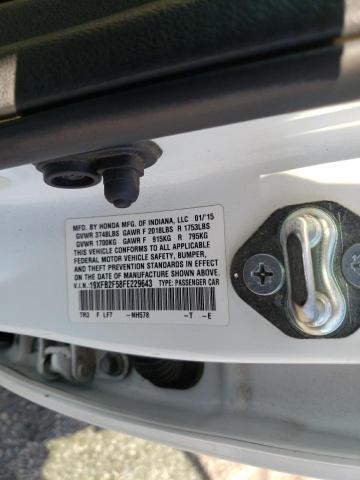 Photo 10 from auction – 2015 HONDA CIVIC LX with VIN 19XFB2F58FE229643