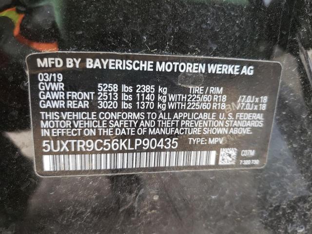 Photo 10 from auction – 2019 BMW X3 XDRIVE3 with VIN 5UXTR9C56KLP90435