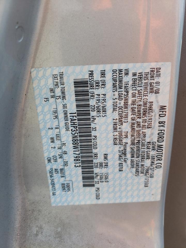 صورة رقم 10 من المزاد - 2008 FORD FOCUS مع VIN 1FAHP35N88W179813