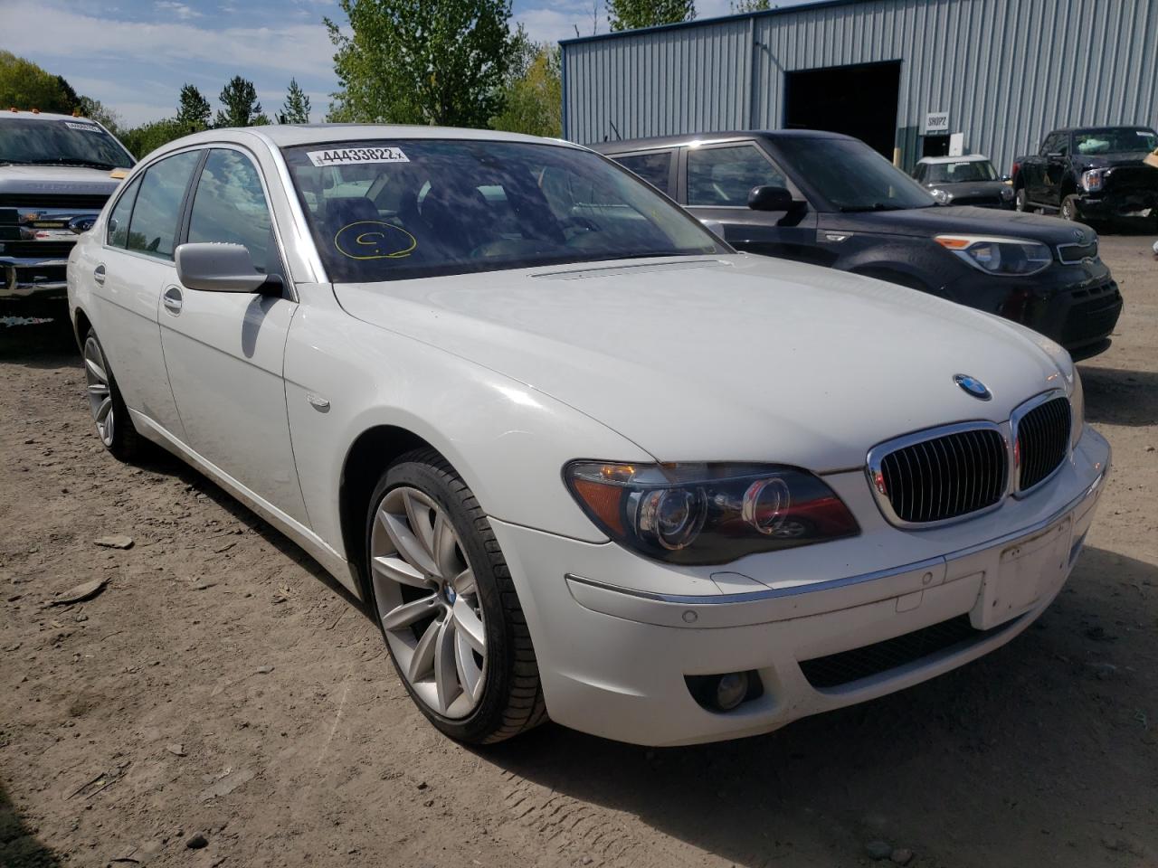 BMW 750 2007 with VIN WBAHN83567DT70959 - Photo from auction