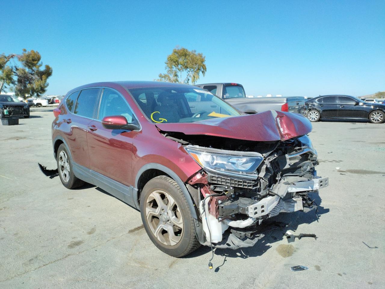 Photo 1 from auction – 2017 HONDA CR-V EX with VIN 7FARW1H54HE042104
