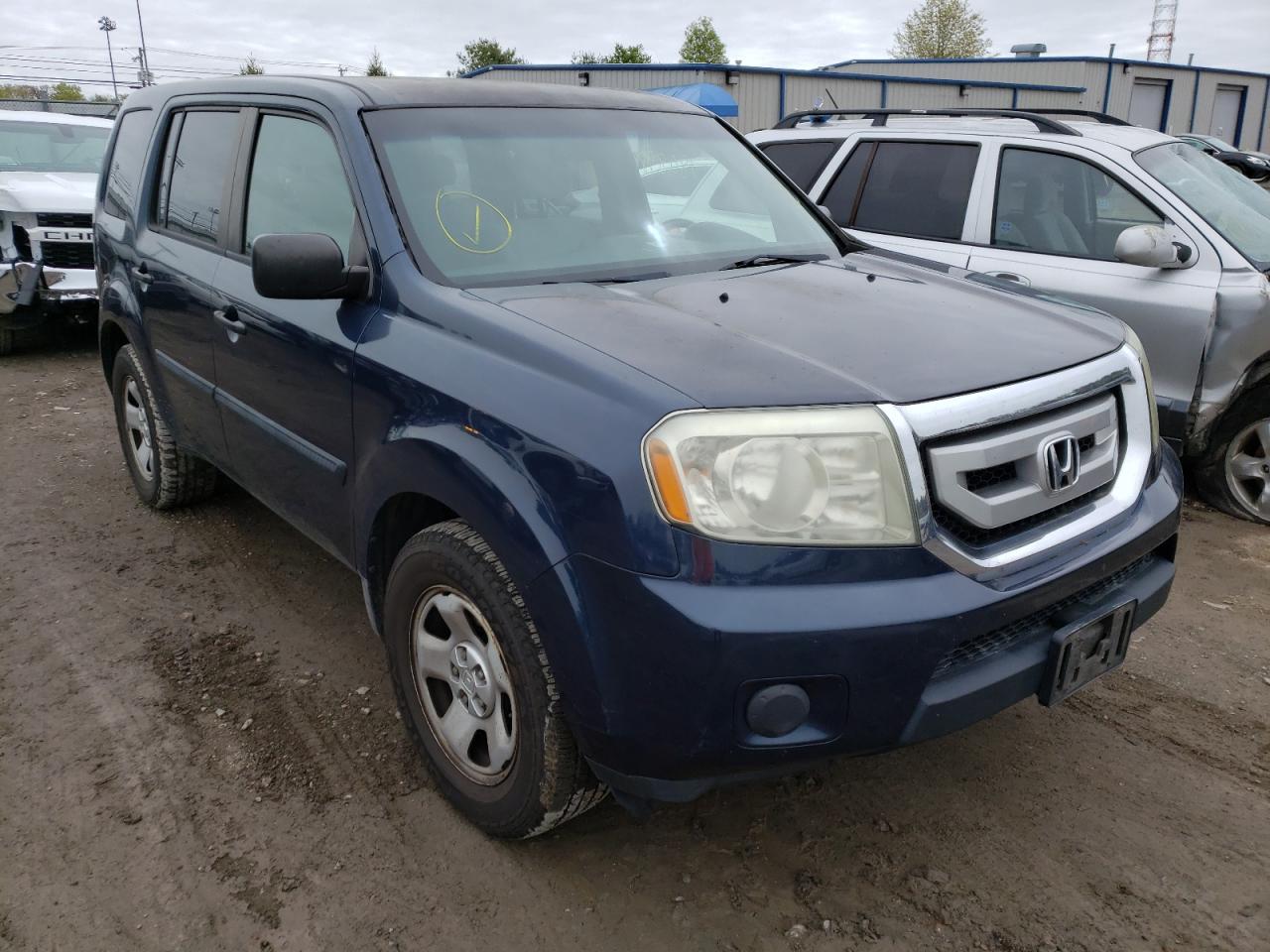 HONDA PILOT LX 2009 with VIN 5FNYF48209B038356 - Photo from auction