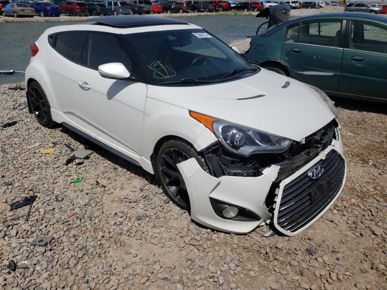 HYUNDAI VELOSTER T 2013 with VIN KMHTC6AE4DU123151 - Photo from auction