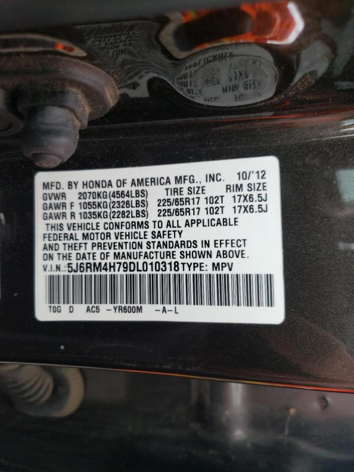 Photo 10 from auction – 2013 HONDA CR-V EXL with VIN 5J6RM4H79DL010318