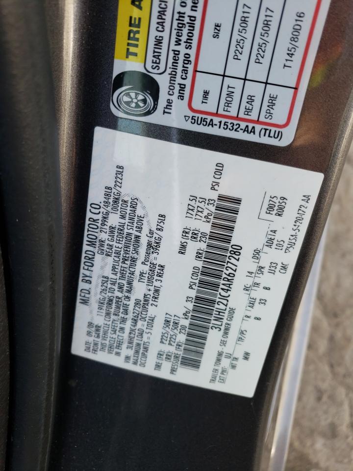 Photo 10 from auction – 2010 LINCOLN MKZ with VIN 3LNHL2JC4AR627280