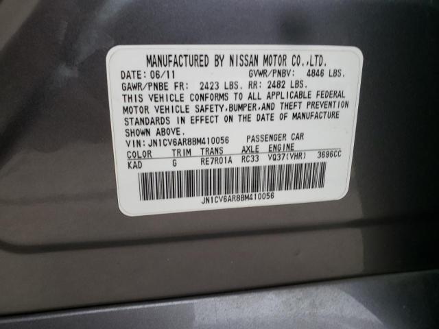 Photo 10 from auction – 2011 INFINITI G37 with VIN JN1CV6AR8BM410056