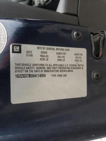 Photo 10 from auction – 2009 PONTIAC G6 with VIN 1G2ZG57B994114094