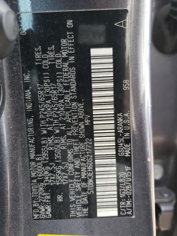 Фото 10 с аукциона – 2013 TOYOTA HIGHLANDER с VIN 5TDBK3EH6DS217722