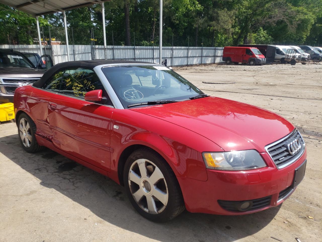 AUDI A4 QUATTRO 2005 with VIN WAUDT48H15K011057 - Photo from auction