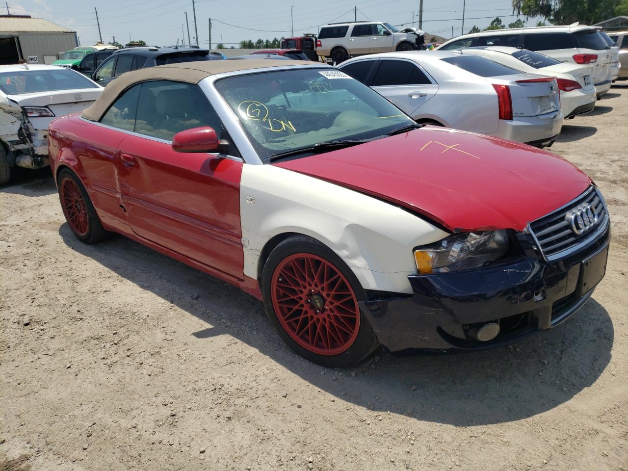 AUDI A4 1.8 CAB 2004 with VIN WAUAC48HX4K014993 - Photo from auction