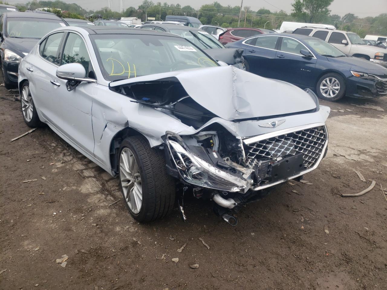 Photo 1 from auction – 2021 GENESIS G70 ELITE with VIN KMTG34LA0MU066937