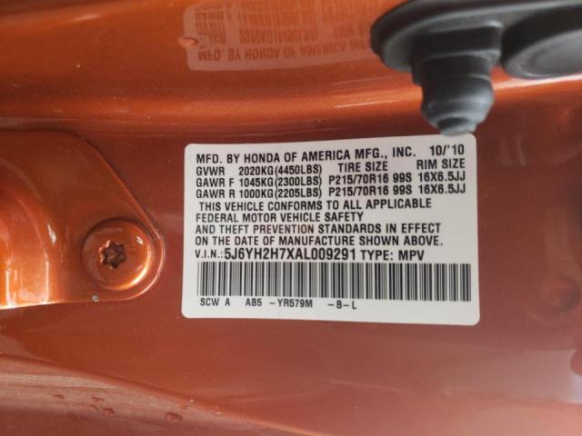 Photo 10 from auction – 2010 HONDA ELEMENT EX with VIN 5J6YH2H7XAL009291