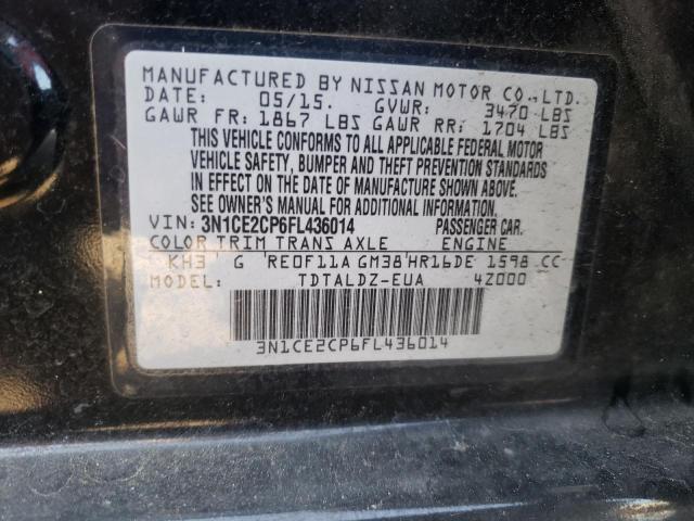Photo 10 from auction – 2015 NISSAN VERSA NOTE with VIN 3N1CE2CP6FL436014